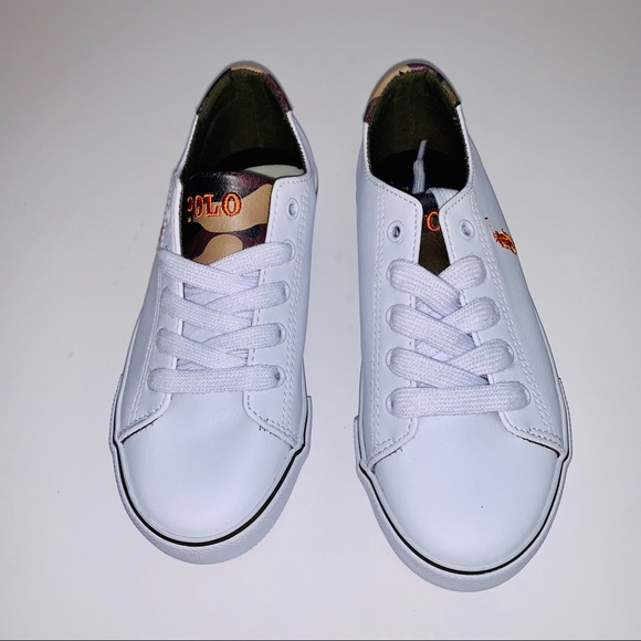 New Polo Ralph Lauren Boy’s White with Camo Sz 13 - Picture 2 of 8